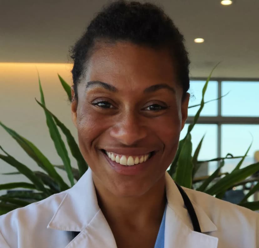 A warm, approachable physician